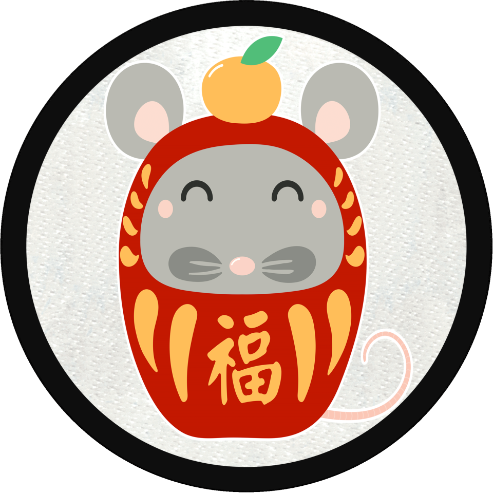 Parche redondo rata china