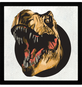 Parche cuadrado T-rex