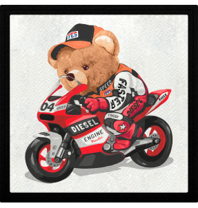 Parche cuadrado osito Márquez