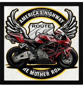 Parche cuadrado ruta 66