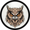 Parche redondo búho real
