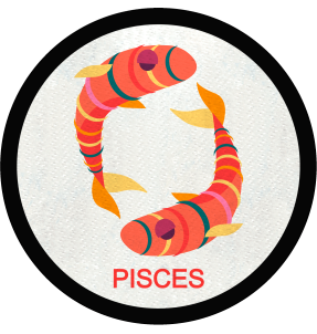 Parche redondo pisces multicolor