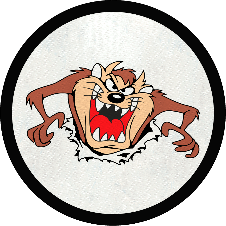 Parche redondo Diablo de Tasmania