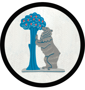 Parche redondo el Oso y el Madroño