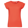 Camiseta mujer cuello ancho personalizada