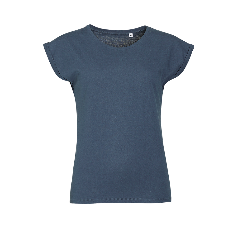 Camiseta mujer cuello ancho personalizada