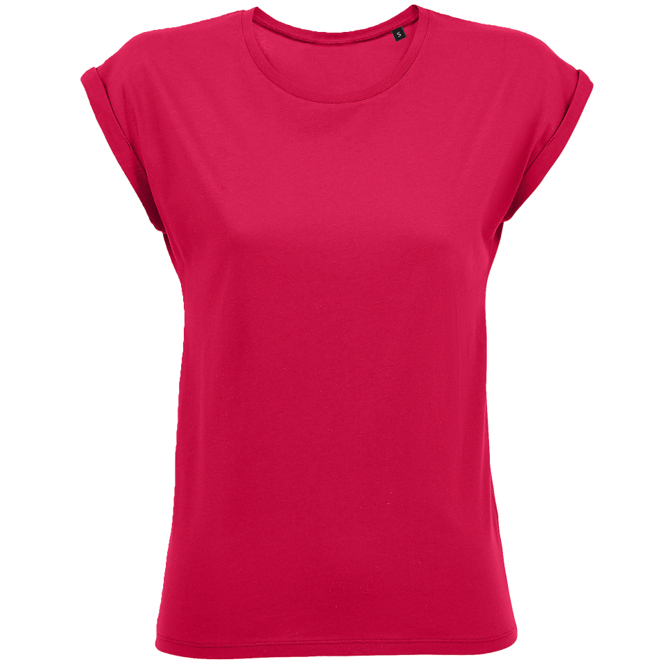 Camiseta mujer cuello ancho personalizada