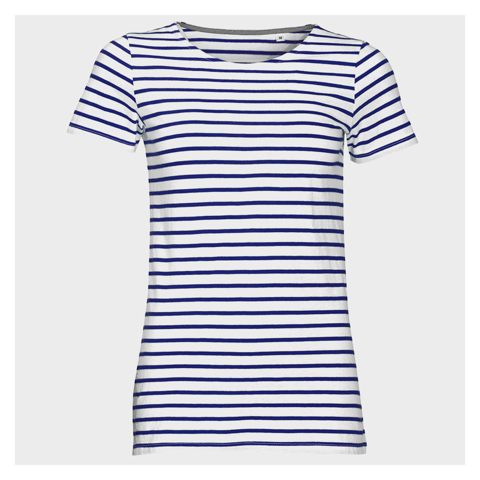 Camiseta mujer rayas personalizada