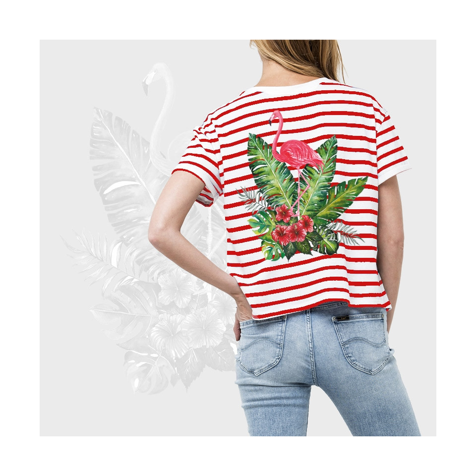 Camiseta mujer rayas personalizada