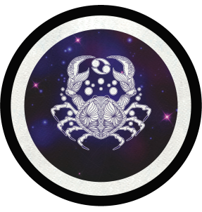 Parche redondo círculo astral cáncer