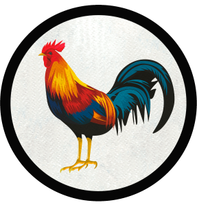 Parche redondo gallo