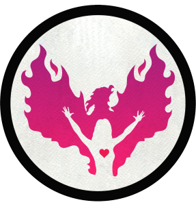Parche redondo mujer fénix