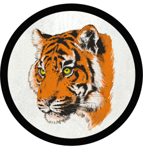 Parche redondo Rajah