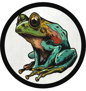 Parche redondo rana