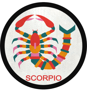 Parche redondo scorpio multicolor