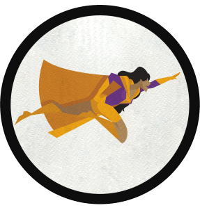 Parche redondo Super Women