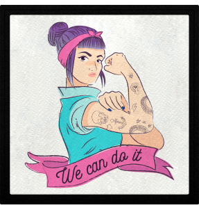 Parche cuadrado we can do it