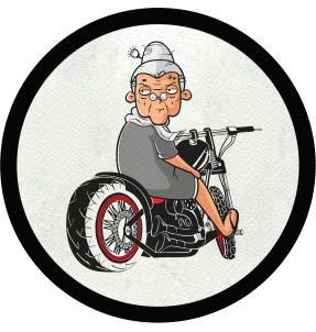 Parche redondo yaya en moto