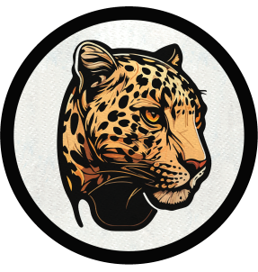 Parche redondo leoparda