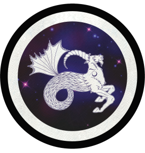 Parche redondo círculo astral capricornio