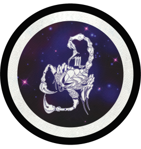 Parche redondo círculo astral scorpio