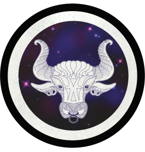 Parche redondo círculo astral tauro