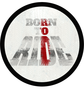 Parche redondo born to ride