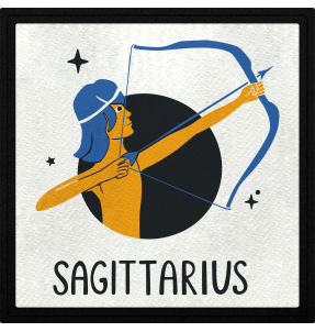 Parche cuadrado sagittarius