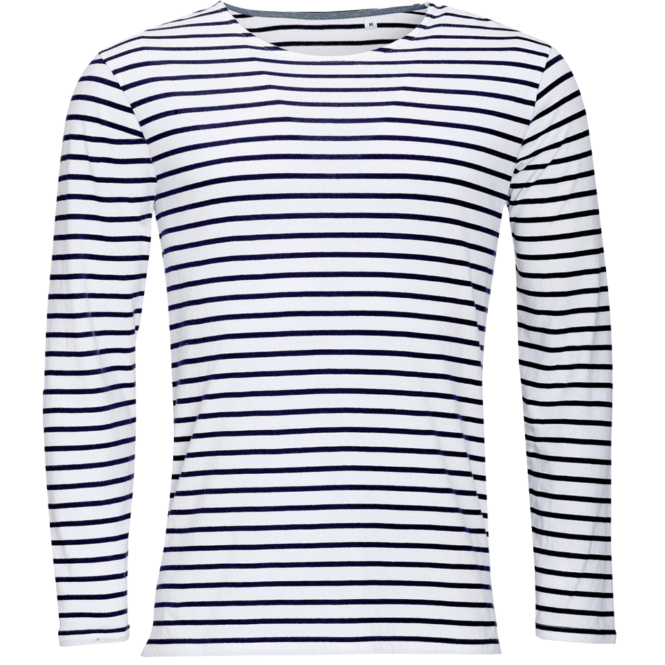 Camiseta manga larga rayas personalizada