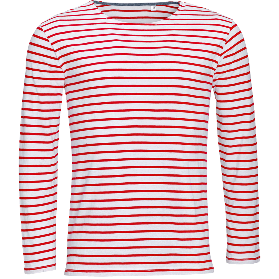 Camiseta manga larga rayas personalizada