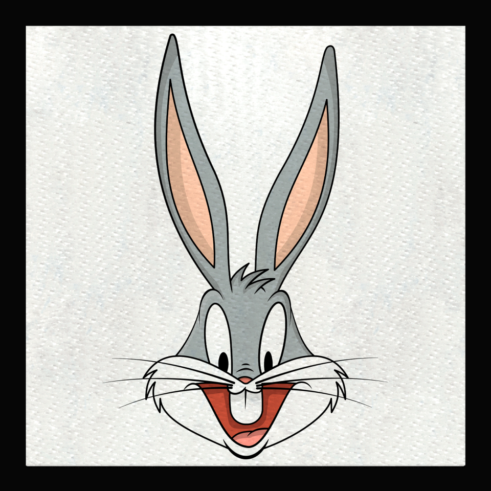 Parche cuadrado Bugs Bunny