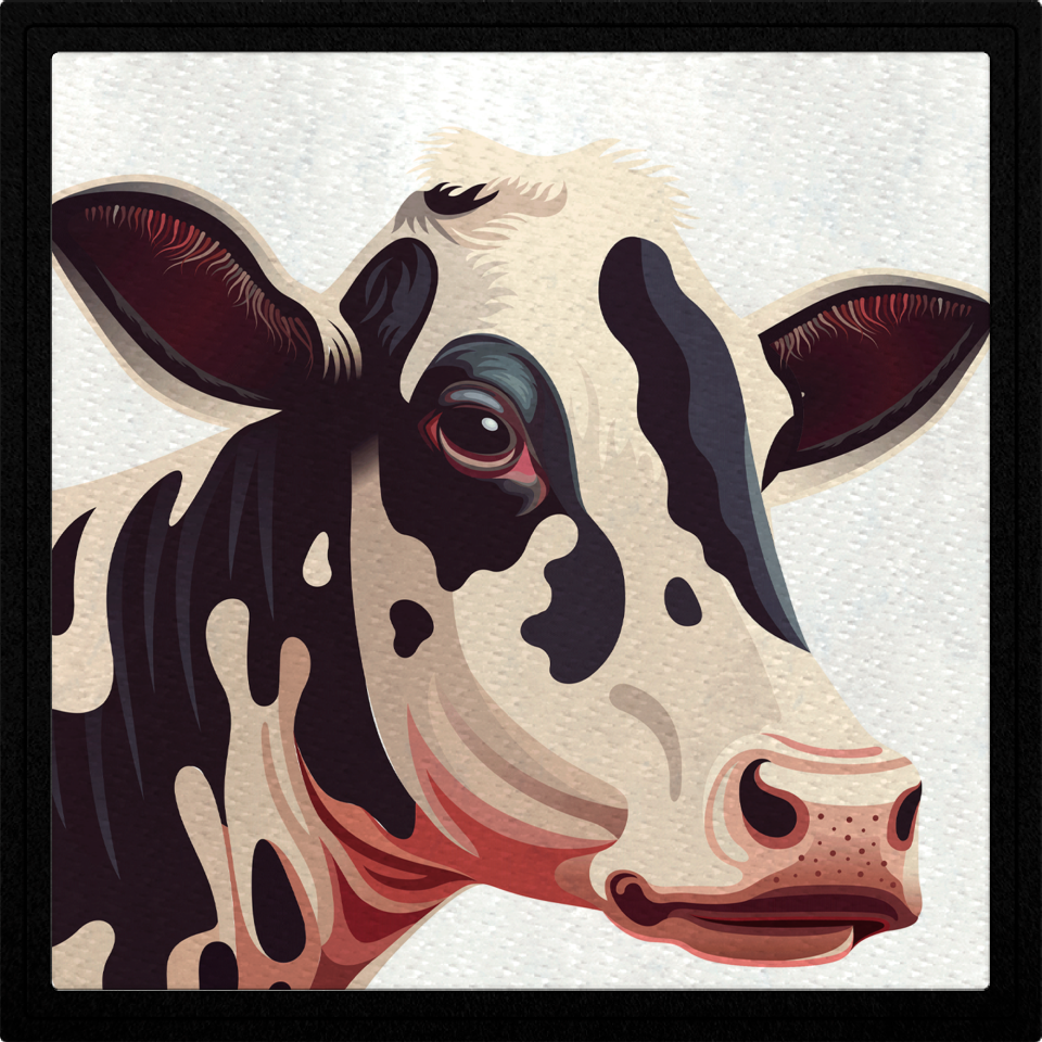 Parche cuadrado vaca