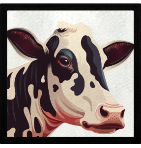 Parche cuadrado vaca