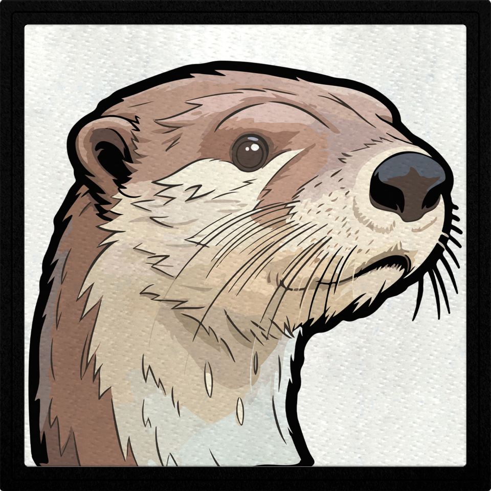 Parche cuadrado nutria