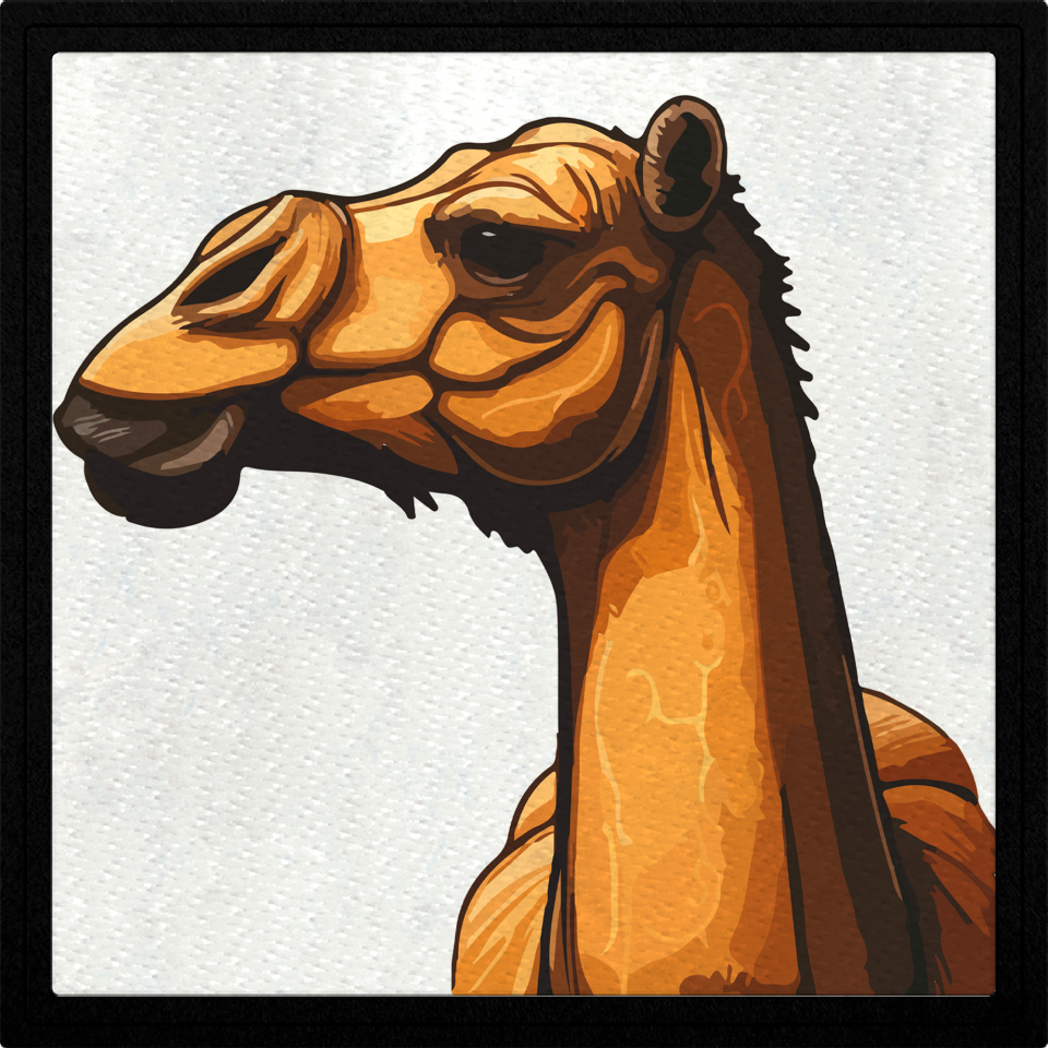 Parche cuadrado camello