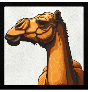 Parche cuadrado camello