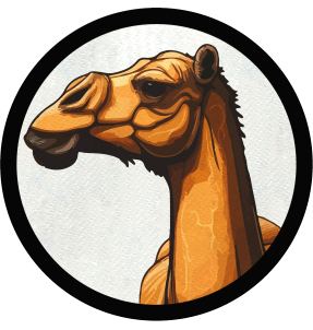 Parche redondo camello