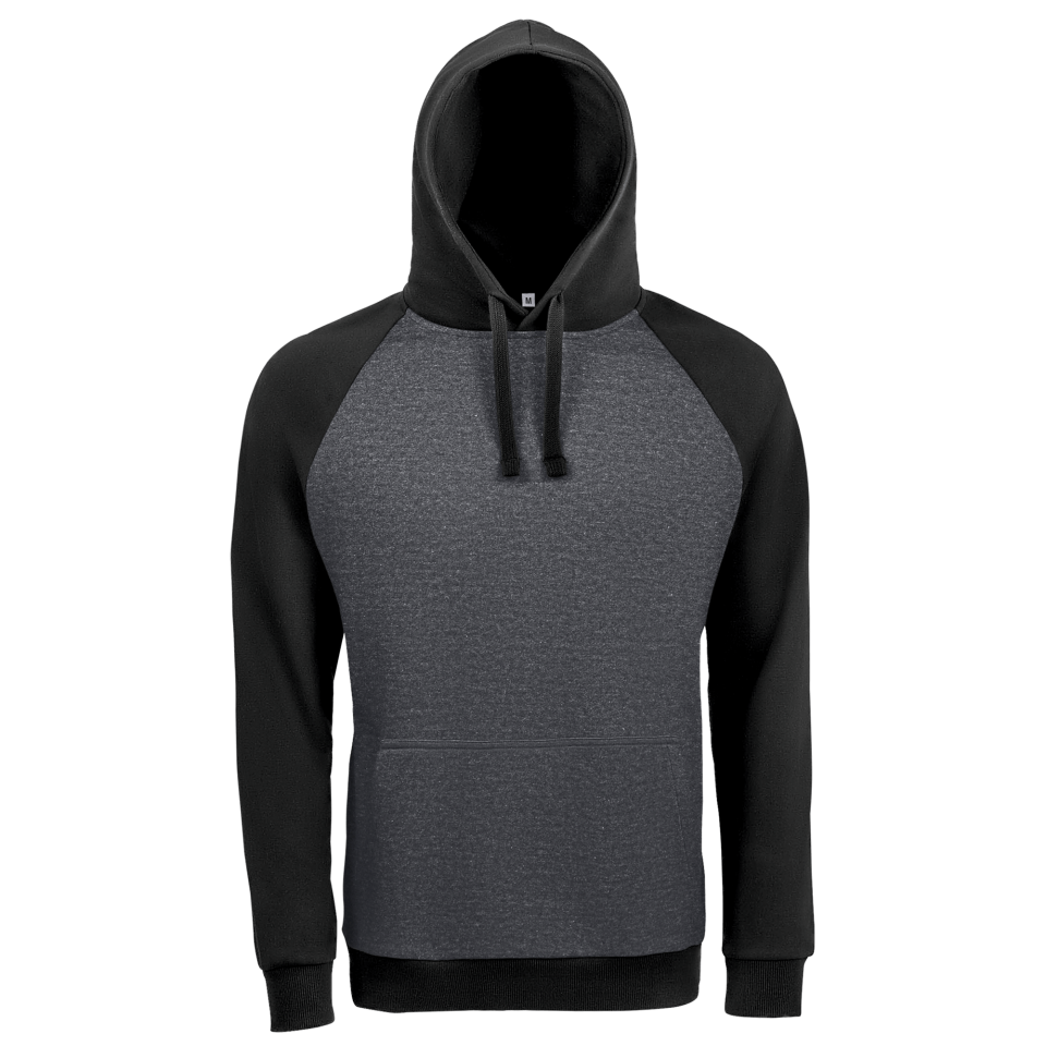 Sudadera bicolor con capucha premium personalizada