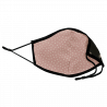 Mascarilla algodón orgánico reversible pequeña full dot pink y sun black homologada con protección +90%