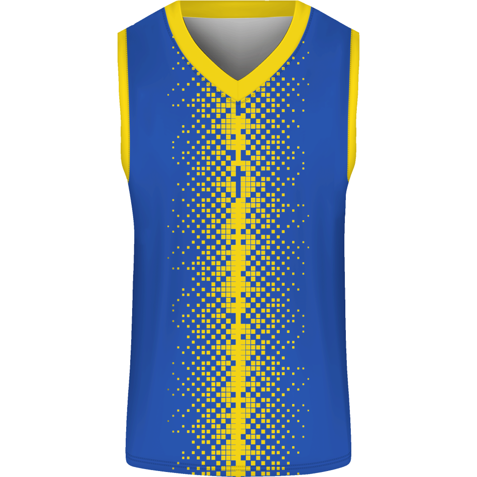 Camiseta baloncesto sublimada modelo Pixels personalizada