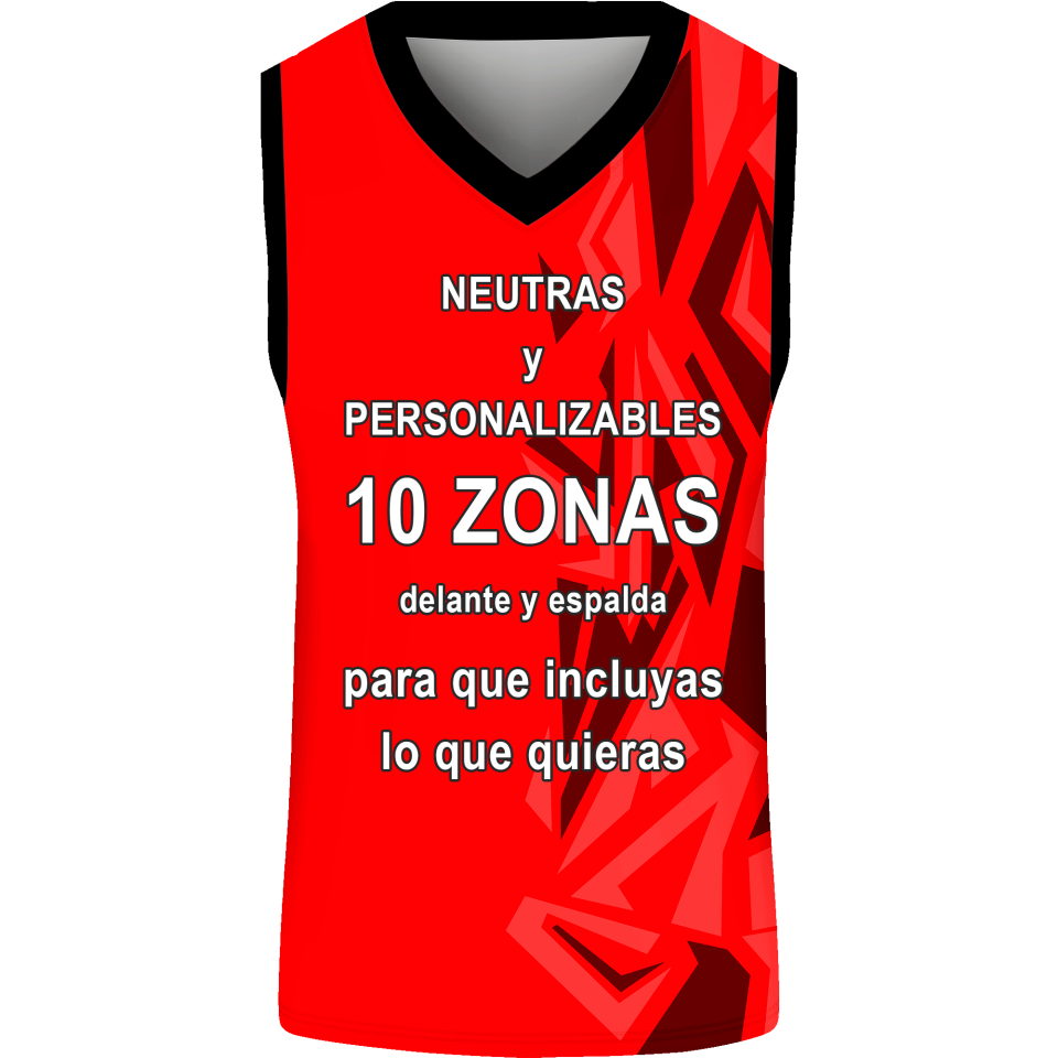 Camiseta baloncesto sublimada modelo Puzzle