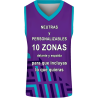 Camiseta baloncesto sublimada modelo Geométrico personalizada