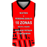Camiseta baloncesto sublimada modelo Geométrico personalizada