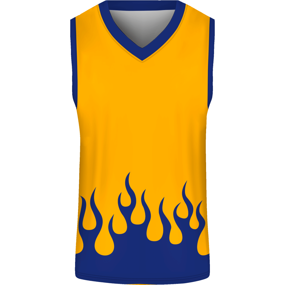 Camiseta baloncesto sublimada modelo Fuego personalizada