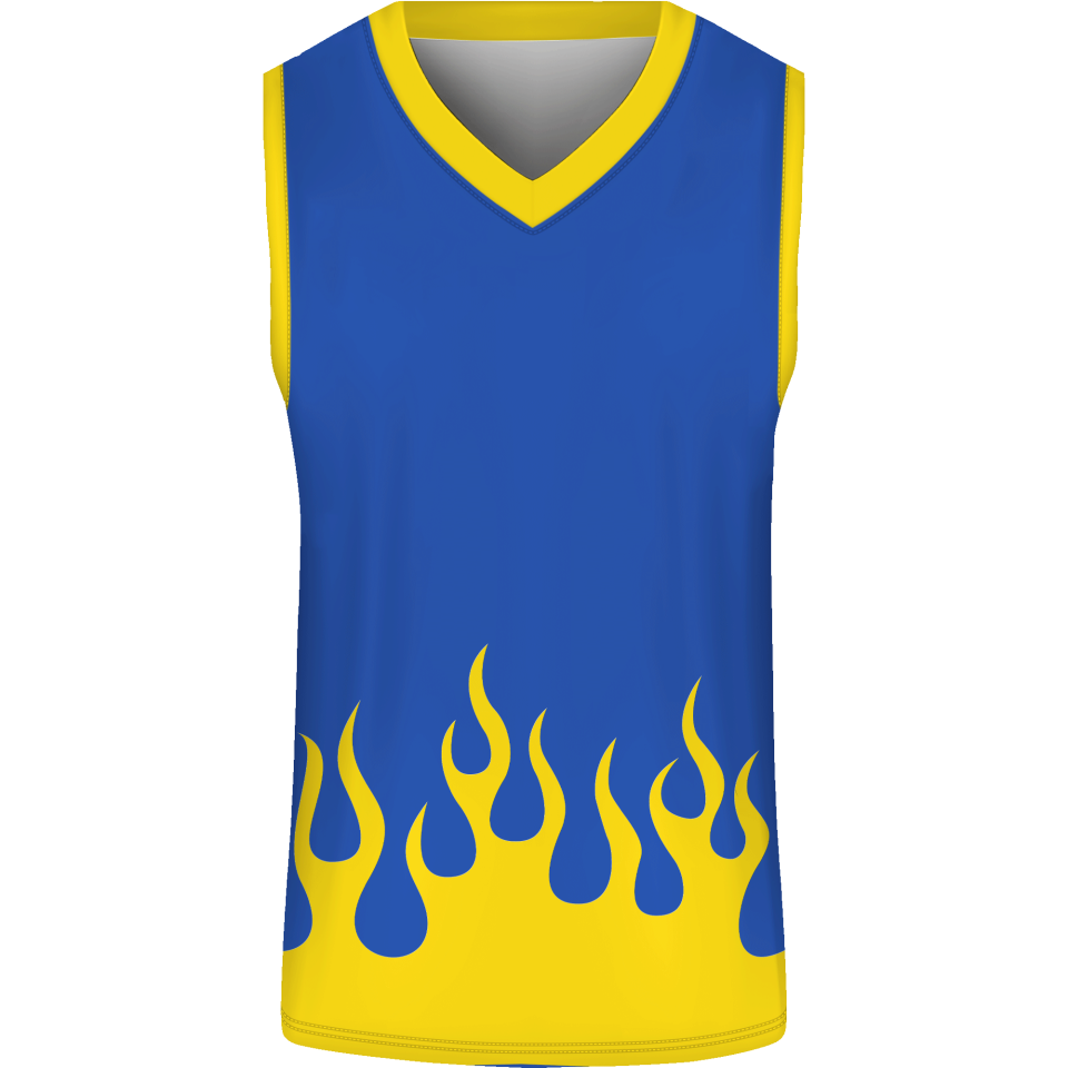 Camiseta baloncesto sublimada modelo Fuego personalizada