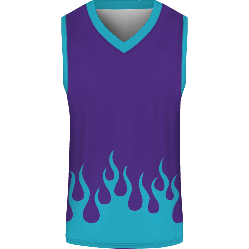 Camiseta baloncesto sublimada modelo Fuego personalizada