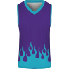 Camiseta baloncesto sublimada modelo Fuego personalizada