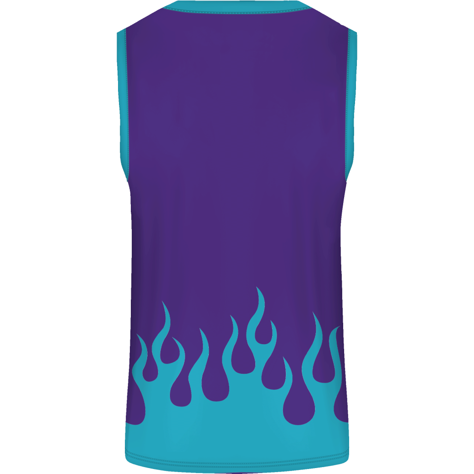 Camiseta baloncesto sublimada modelo Fuego personalizada