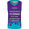 Camiseta baloncesto sublimada modelo Fuego personalizada