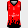 Camiseta baloncesto sublimada modelo Fuego personalizada